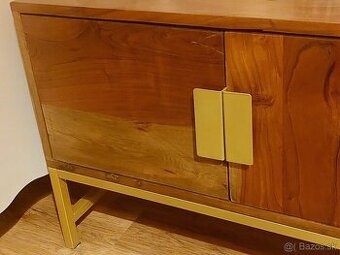 Komoda z akáciového dreva , skrinka pod TV