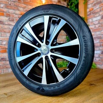 Alu R18 5x112 orig. Mercedes E-class dvojrozmer + letné pneu