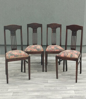 Set starožitných stoličiek ( 4 ks ).