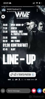 Lístok na Kontrafakt - Wave festival