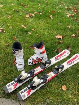 Detske lyže Atomic Race 7 + detske lyžiarky Rossinol