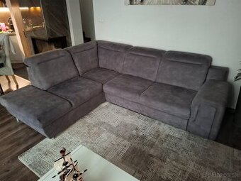 Rohová sedačka šedá