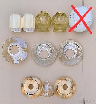 Staré lampové tienidlá - kus po 5 eur