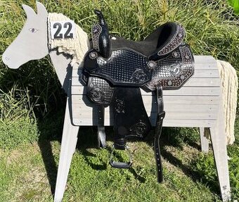 Westernový sedlový komplet 22) černý