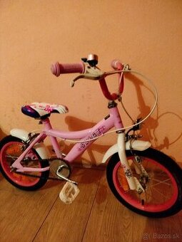 Detský bicykel 14 ružový