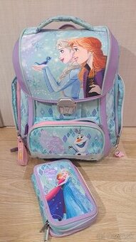 Školská taška Anna a Elsa + peračník