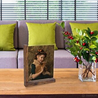 Rám na obraz obojstranný sklenený rám s MDF základ