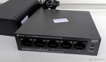 Predám TP-Link LS105LP V2 100mbit switch PoE+