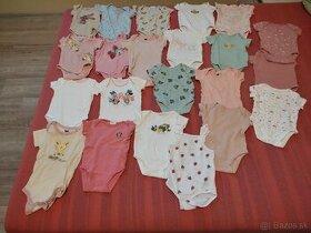 Balík oblečenia pre bábätko dievčatko - veľkosť 50 -70