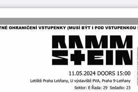 Rammstein 11.5.2024 Praha