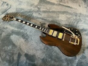 Elektrická gitara Gibson SG Custom Bigsby z roku 1975 - 1