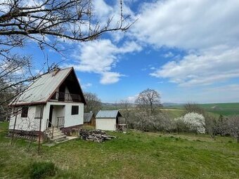 Na predaj murovaná chatka v obci Podolie s výhľadom