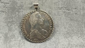 Velká stříbrná mince - tolar Marie Terezie(novoražba)