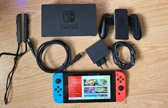 Nintendo Switch + Pro controller + 256 GB karta