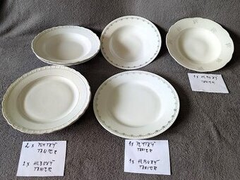 Taniere + krčahy porcelánové/retro