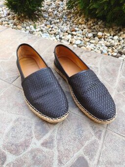 Pánske kožené espadrilky Massimo Dutti