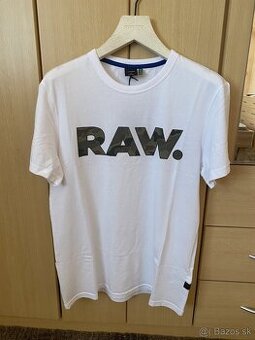 panske tricko G-STAR RAW velkost S biele