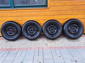 Plechové disky 5x112 R15 57,1 + zimné pneu Semperit 2015