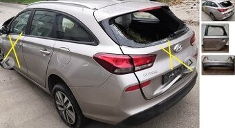 Hyundai i30 CW 2020 predám Zadný nárazník, Dvere ľavé zadné,