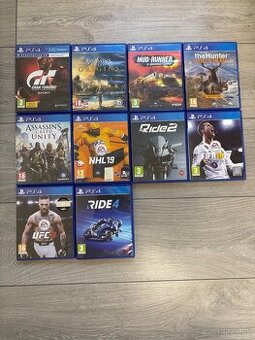 PS4 hry na predaj – rôzne žánre, TOP stav