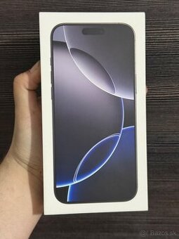 Predám Apple iPhone 16 PRO 128Gb Black Titanium Nový