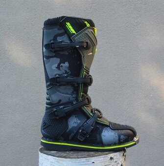 Predám mx čižmy SHOT camo žlté sivé