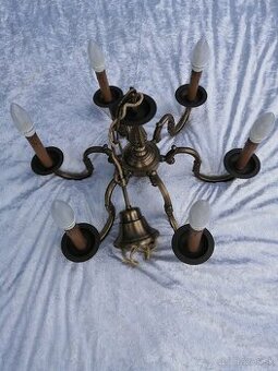 Mosadzný luster z Nemecka