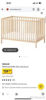 Postieľka ikea
