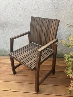 4 drevene stolicky z akacie - 1