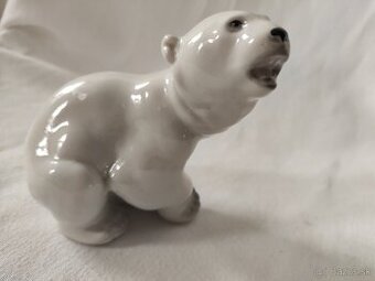 Sběratelská soška Lední medvěd, Lomonosov,SSSR - 1