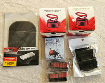 Doplnky do auta: Solárny difuzér, protišmyková podložka a i.