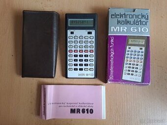 TESLA MR 610 – historická vědecká kalkulačka, komplet