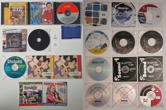 14x rôzne CD - ovládače, katalógy nábytku, architektúra, ...