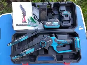 Bezuhlíková reťazová píla s MAZANÍM 2 x 20cm lišta 2 x reťaz