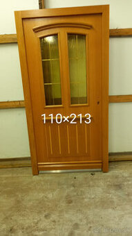 Vchodové EURO dvere so Zárubnou zateplene z masívu