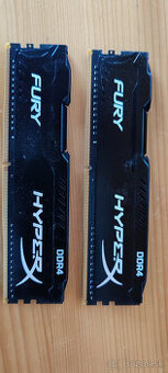 Predám RAM HyperX Fury 8GB (2×4GB) DDR4 2666 MHz