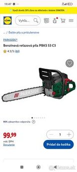 Motorová píla parkside čisto nová