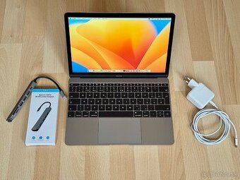 MacBook 12" 1.3GHz,2j/8GB/512GB, NOVÁ BATERKA, TOP STAV