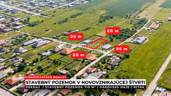 Stavebný pozemok 710 m², Párovské Háje, Nitra
