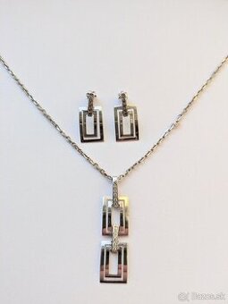 Elegantná súprava z bieleho zlata – Zlatokov (14K / 585)