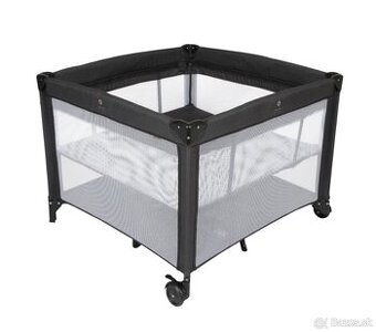 Topmark PARKER 2v1 (ohrádka/postieľka) čierna melange