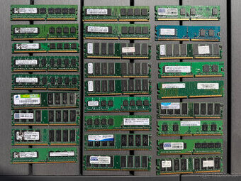 PC RAM pamäte: 256 MB, 512 MB, 1 GB a 2 GB