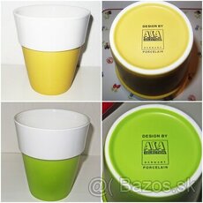 Váza ASA Selection Germany - porcelán, žltá a zelená - 1
