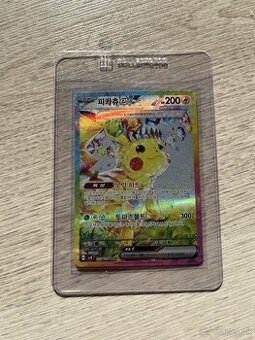 Pokémon karta Pikachu ex 132 SAR kórejský