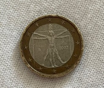 1 Euro COIN From 2002-R Leonardo Da Vinci - 1