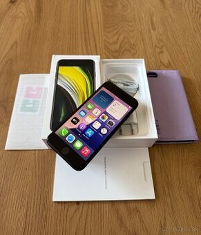 iPhone SE 2020 64 gb Black - komplet príslušenstvo, záruka
