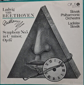 Retro gramofónová LP platňa Ludwig Van Beethoven