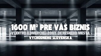 PREDAJ | Obchodný priestor | 1600 m² v centre komerčnej zóny