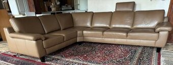 Moderní kožená rohová sedačka, 4898