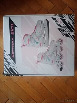 detské korčule Contour 2in1 37-40 eu nepoužité